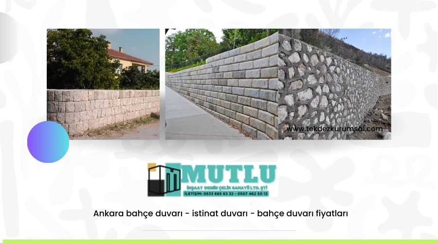 Ankara bahçe duvarı - istinat duvarı - bahçe duvarı fiyatları