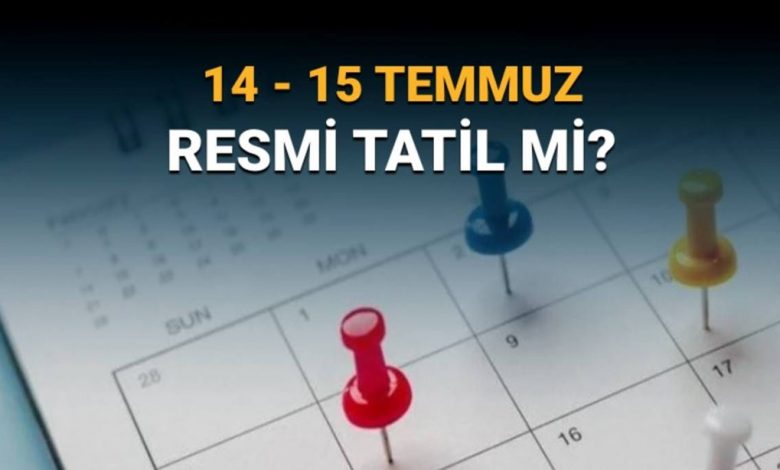 Demokrasi ve Milli Birlik Günü'nün yıl dönümü öncesi 14 Temmuz yarım gün mü? 14-15 Temmuz resmi tatil mi? - Son Dakika Türkiye Haberleri 1 VjB2dXl b0 HsnPXx7mrrw