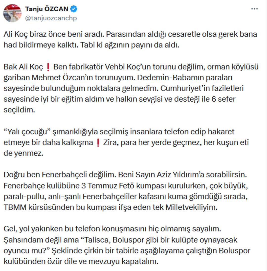 Talisca Boluspor'a sordu ve aslan heykelini paylaştı! Tanju Özcan: 
