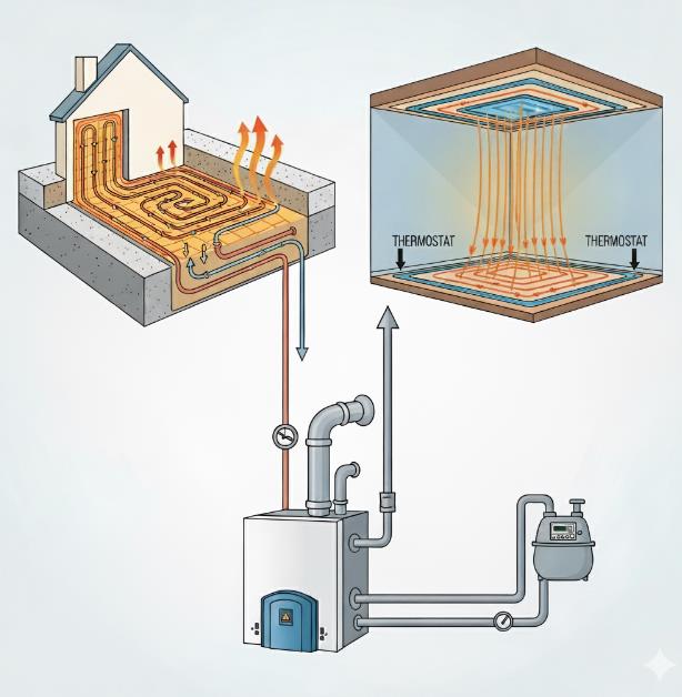 dogal gaz radyan sistemleri